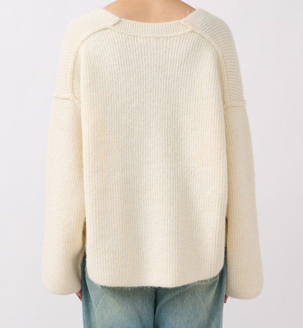  「【ゆったり着やすい】ルーズプランジニット」|ニット・セーター|