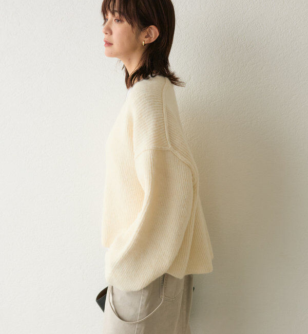  「【ゆったり着やすい】ルーズプランジニット」|ニット・セーター|
