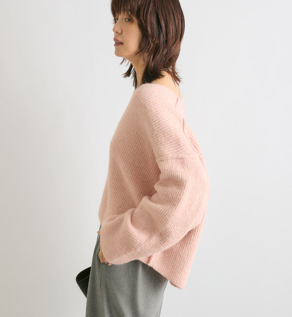  「【ゆったり着やすい】ルーズプランジニット」|ニット・セーター|