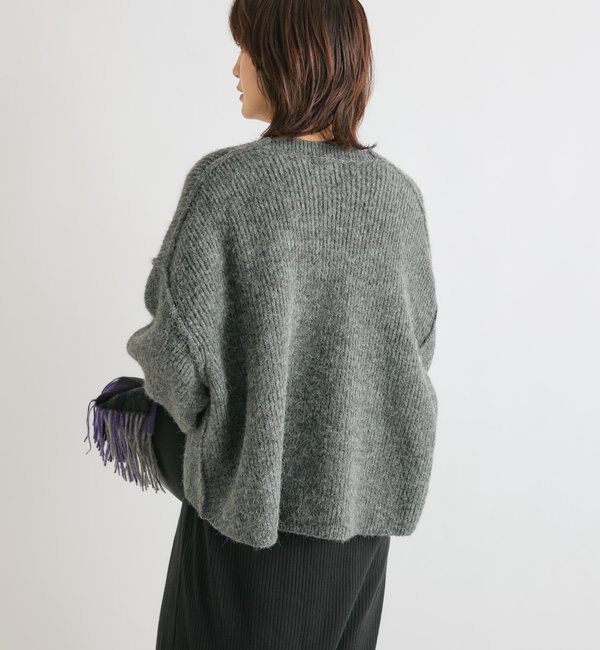  「【ゆったり着やすい】ルーズプランジニット」|ニット・セーター|