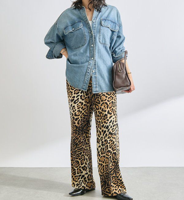  「【存在感◎】アニマルプリントイージーパンツ」|チノ|