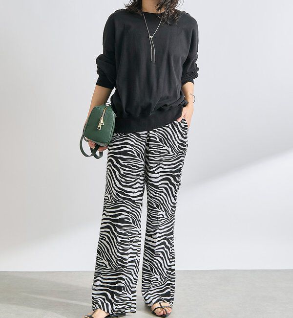  「【存在感◎】アニマルプリントイージーパンツ」|チノ|