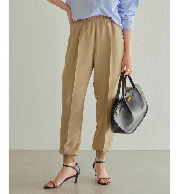  「【ジャージーシリーズ】センターシームジョガーパンツ」|チノ|