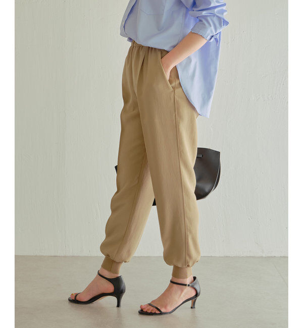  「【ジャージーシリーズ】センターシームジョガーパンツ」|チノ|