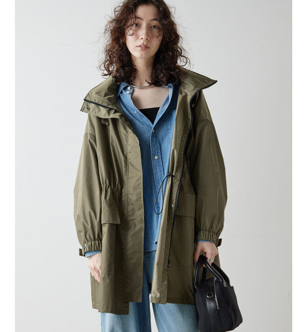  「ウォータープルーフコート」|ブルゾン・スタジャン|カーキ