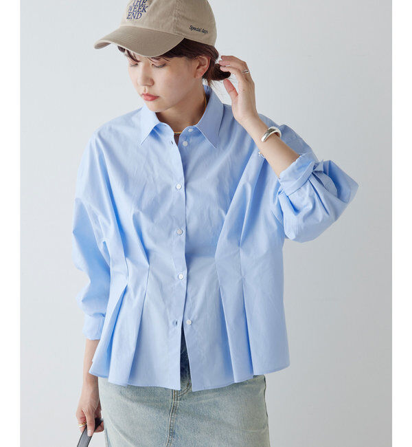  「ウエストシェイプブラウス」|シャツ・ブラウス|