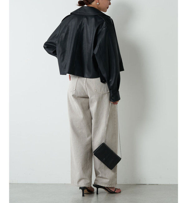  「フェイクレザーライダース」|ブルゾン・スタジャン|