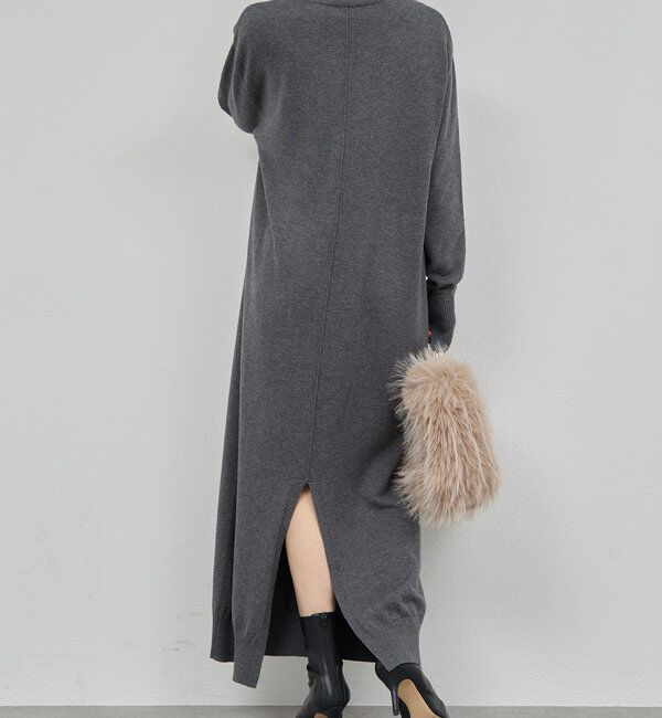  「【2way】 ニットタートルワンピース」|ワンピース|