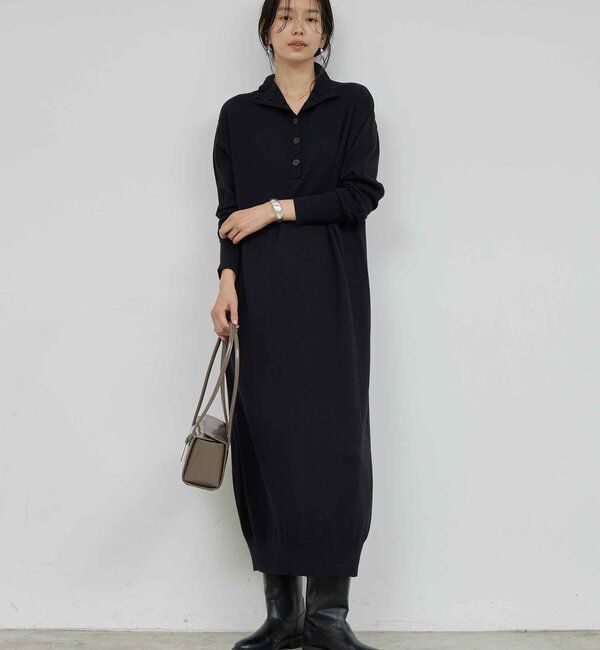  「【2way】 ニットタートルワンピース」|ワンピース|