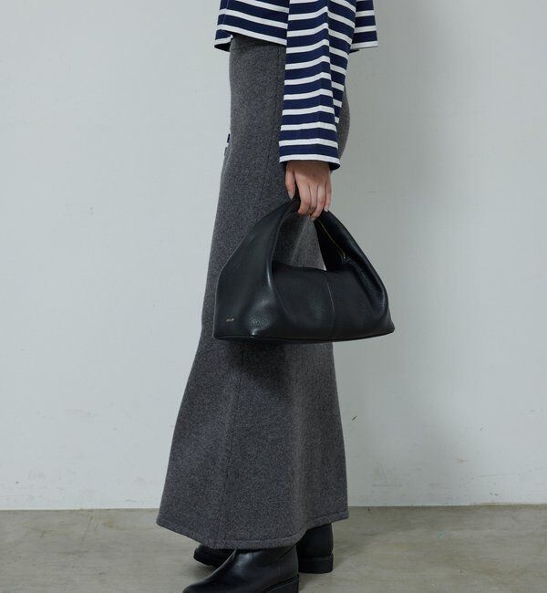  「【セットアップ対応】【手洗い可】メリノウールニットスカート」|スカート|