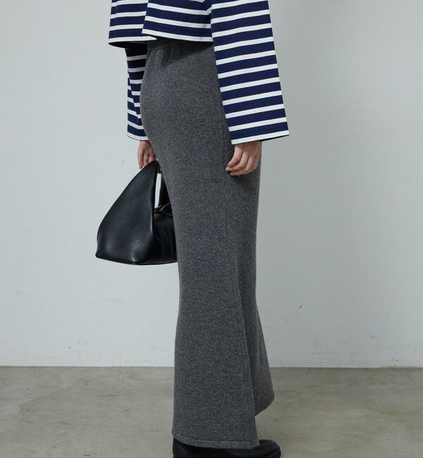  「【セットアップ対応】【手洗い可】メリノウールニットスカート」|スカート|