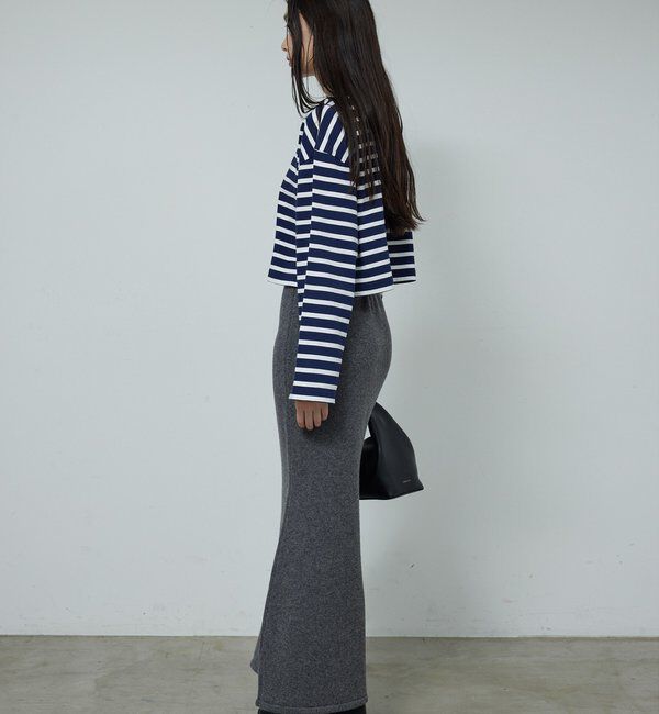  「【セットアップ対応】【手洗い可】メリノウールニットスカート」|スカート|