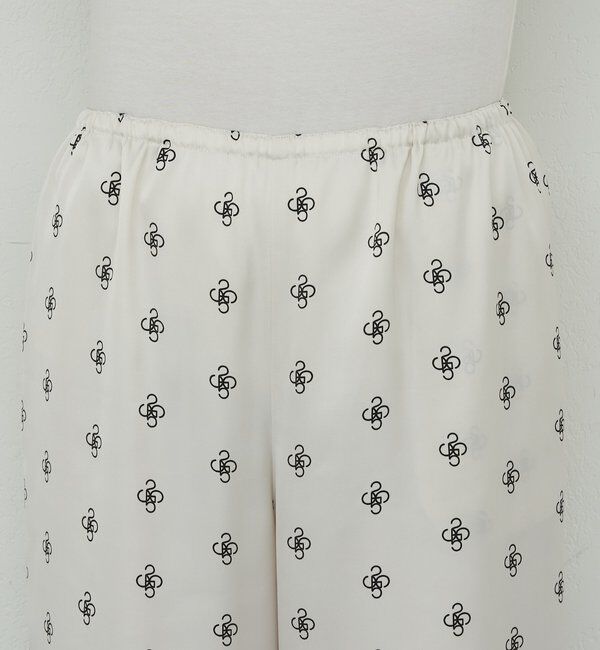  「【手洗い可】プリントサテンパンツ」|チノ|