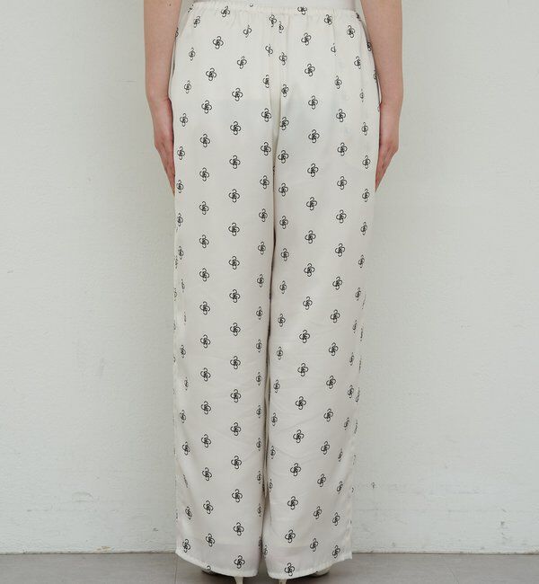  「【手洗い可】プリントサテンパンツ」|チノ|