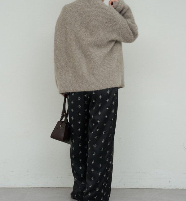  「【手洗い可】プリントサテンパンツ」|チノ|