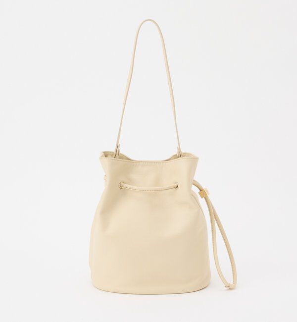  「レザー巾着バケットバッグ」|ショルダー・メッセンジャー|