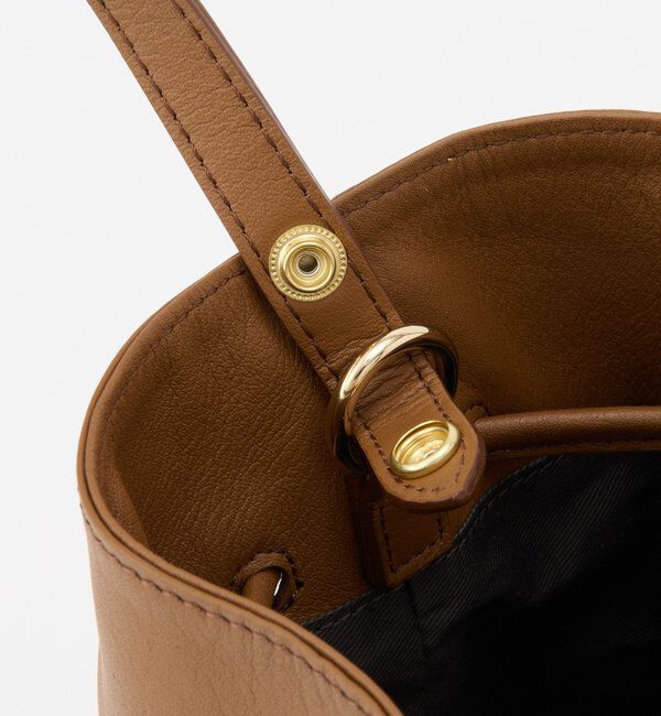  「レザー巾着バケットバッグ」|ショルダー・メッセンジャー|