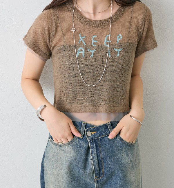  「刺繍チビニット」|ニット・セーター|