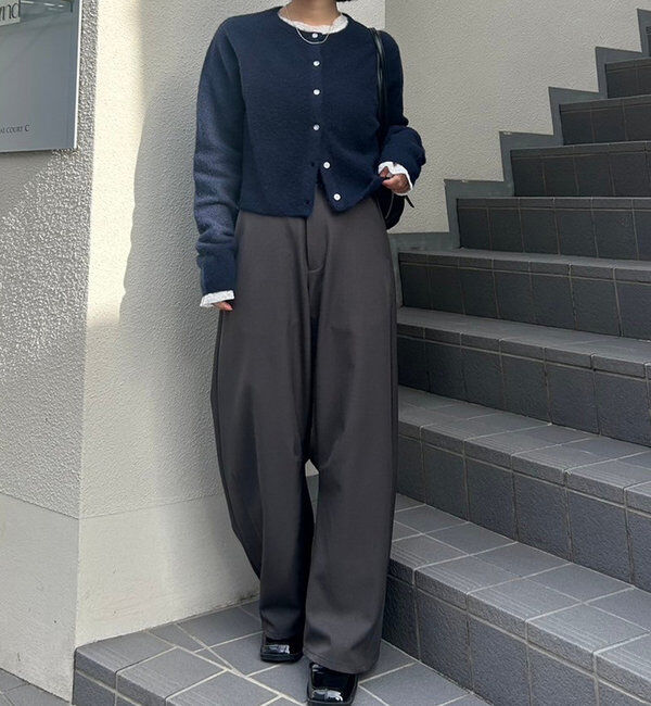  「【レイヤードスタイルも◎】PARIS刺繍カーディガン」|カーディガン|