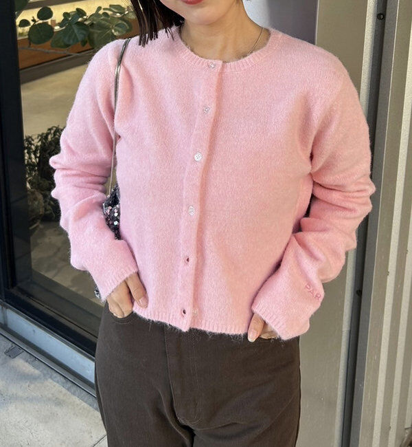  「【レイヤードスタイルも◎】PARIS刺繍カーディガン」|カーディガン|