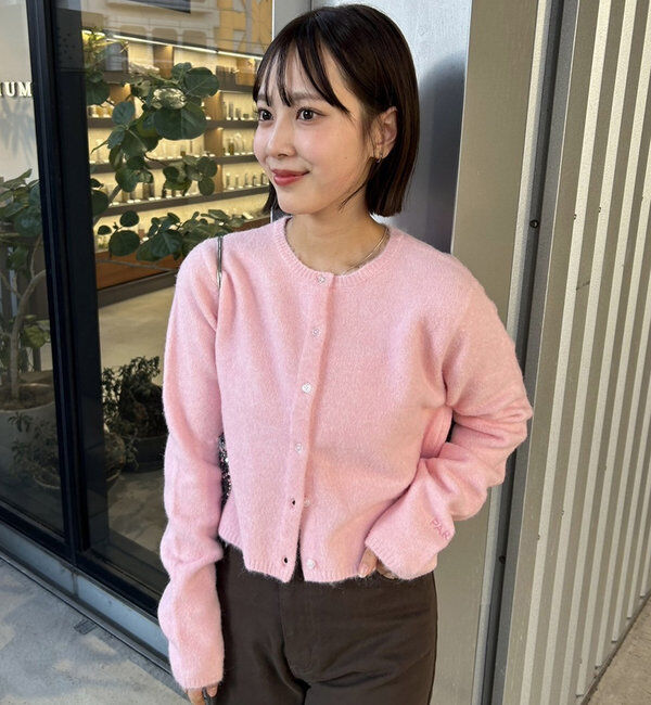  「【レイヤードスタイルも◎】PARIS刺繍カーディガン」|カーディガン|