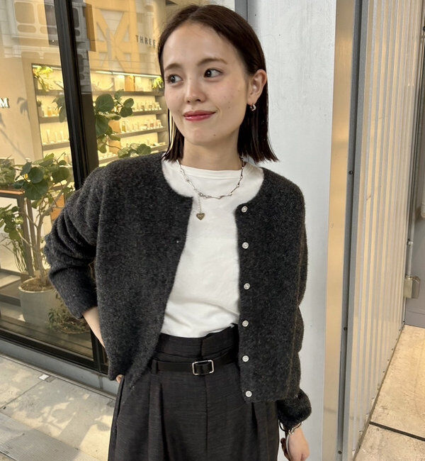  「【レイヤードスタイルも◎】PARIS刺繍カーディガン」|カーディガン|