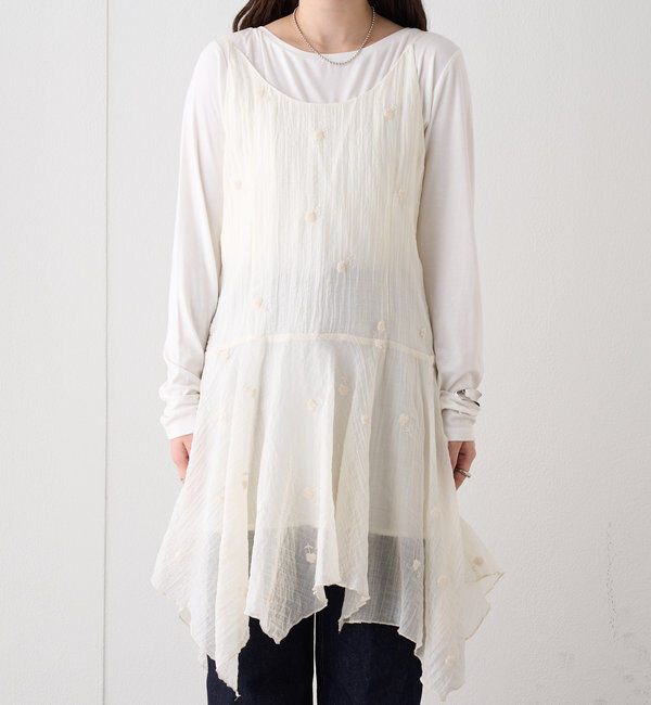  「刺繍キャミチュニック」|ワンピース|