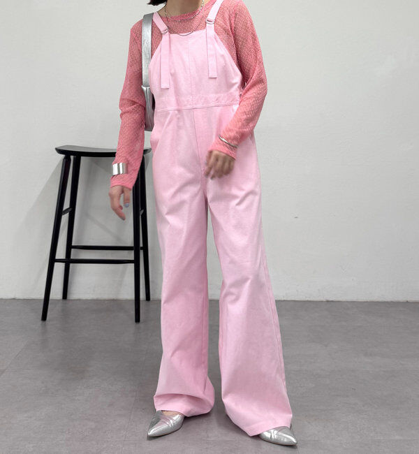  「アメスリサロペット」|オールインワン|ピンク