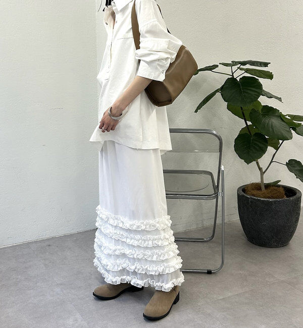  「裾ティアードスカート」|スカート|