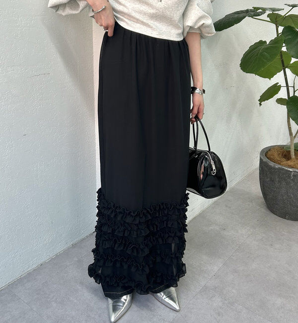  「裾ティアードスカート」|スカート|