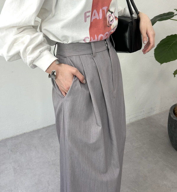  「スリットIラインスカート」|スカート|