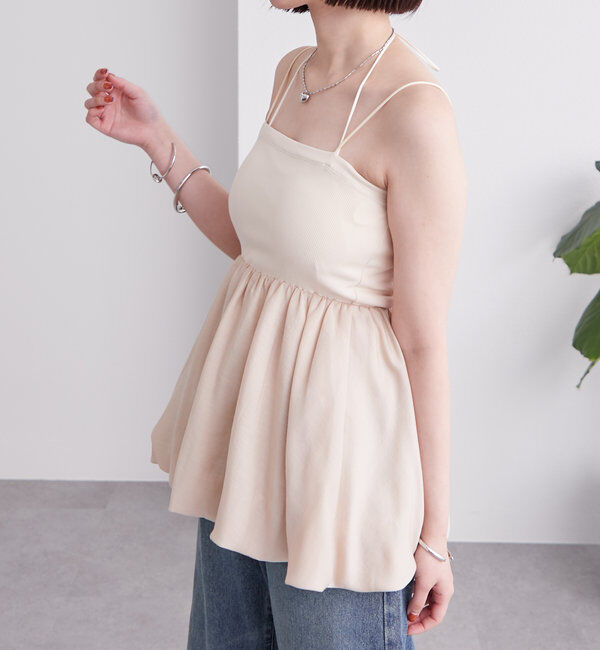  「ベアバルーンビスチェ」|シャツ・ブラウス|ベージュ