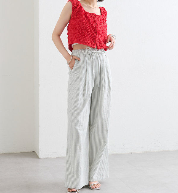  「ストライプ&チェックパンツ」|チノ|