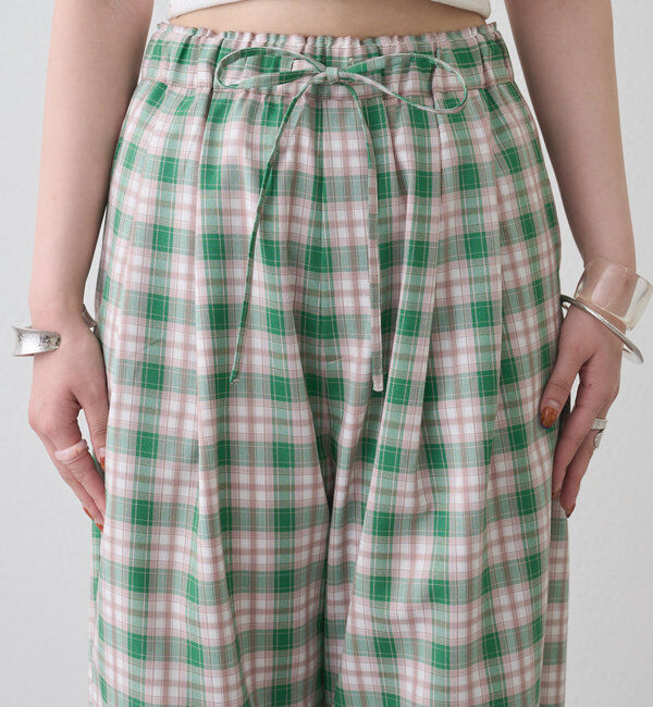  「ストライプ&チェックパンツ」|チノ|