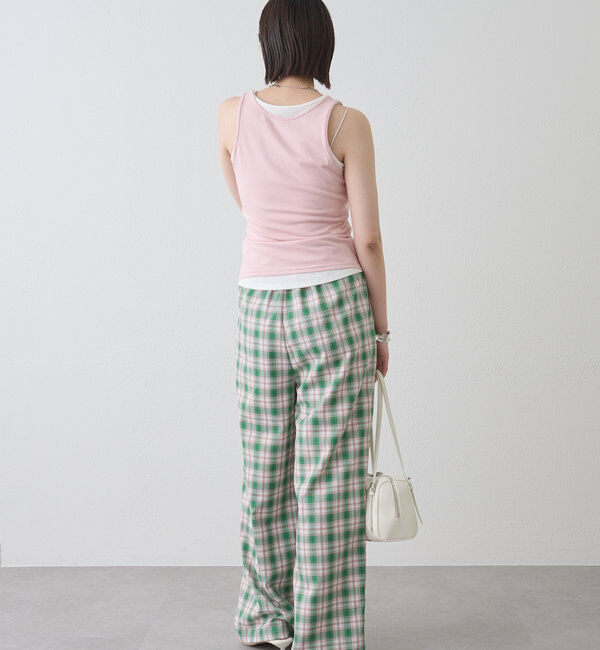  「ストライプ&チェックパンツ」|チノ|