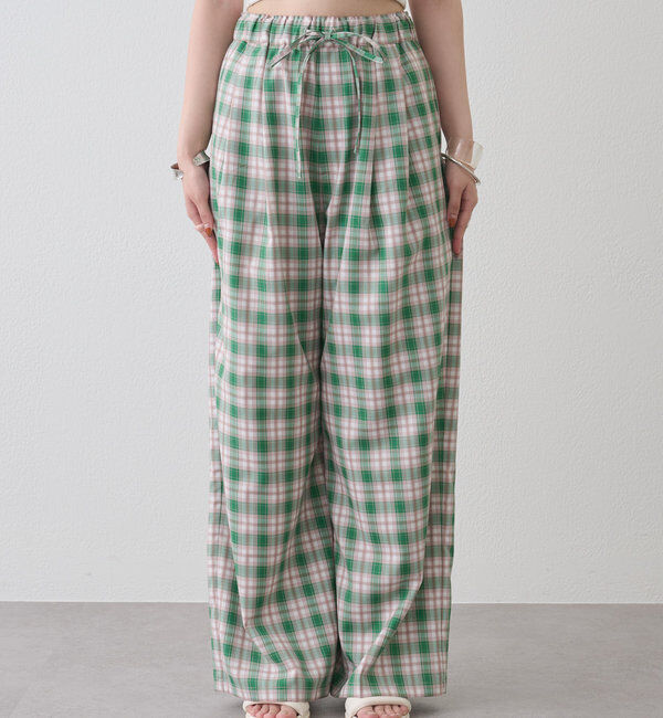  「ストライプ&チェックパンツ」|チノ|