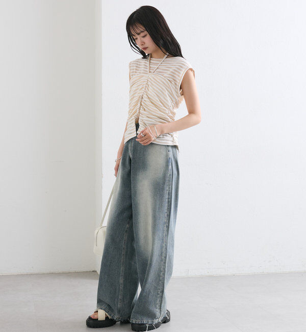  「ベアドッキングボーダータンク」|Tシャツ・カットソー|