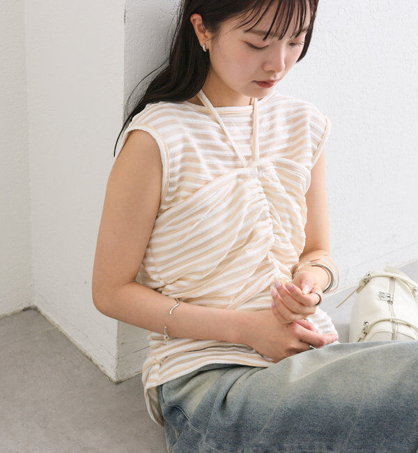  「ベアドッキングボーダータンク」|Tシャツ・カットソー|