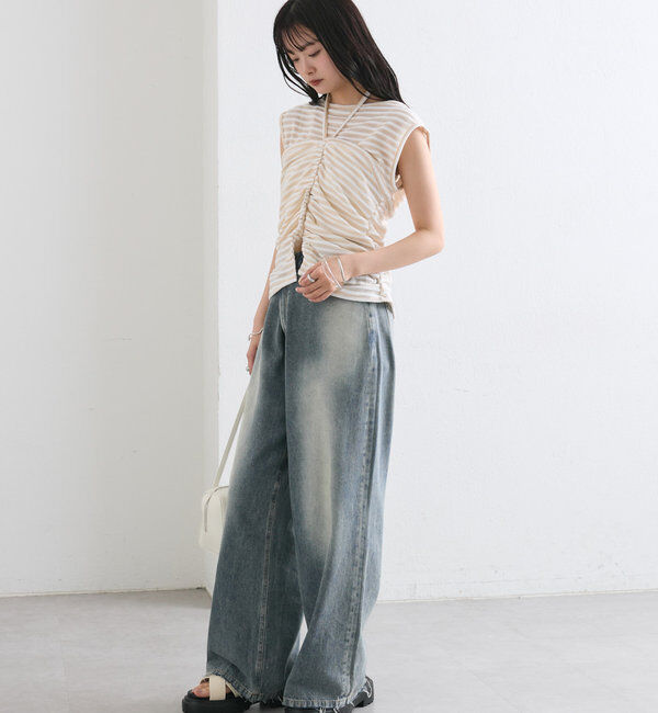  「ベアドッキングボーダータンク」|Tシャツ・カットソー|