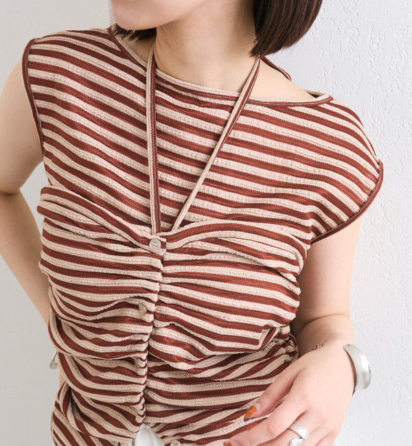  「ベアドッキングボーダータンク」|Tシャツ・カットソー|