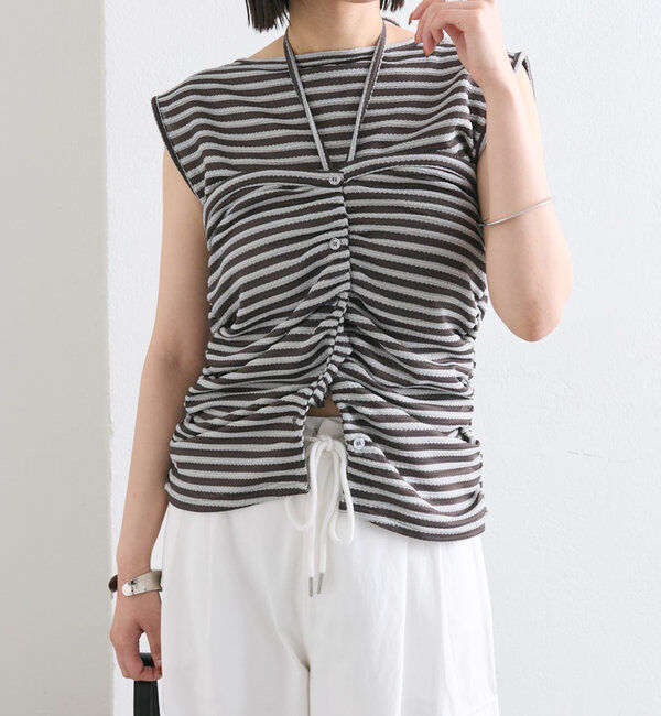  「ベアドッキングボーダータンク」|Tシャツ・カットソー|