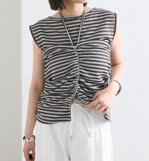  「ベアドッキングボーダータンク」|Tシャツ・カットソー|