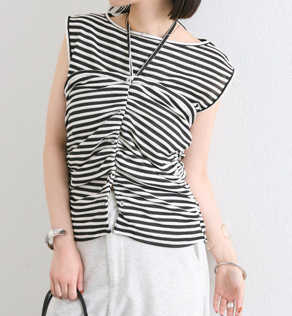  「ベアドッキングボーダータンク」|Tシャツ・カットソー|