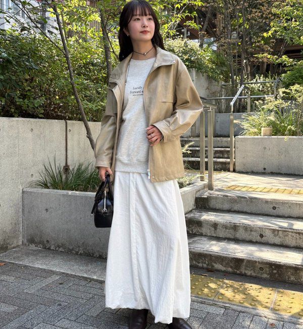  「ドロストフェイクレザーブルゾン」|ブルゾン・スタジャン|