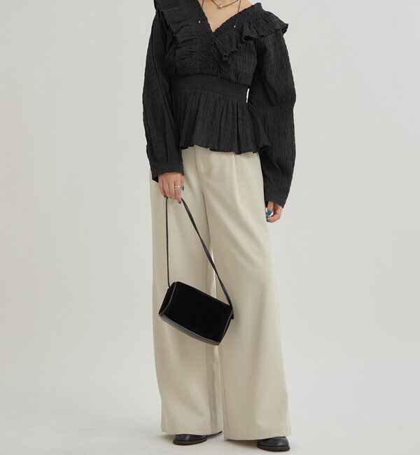  「スクエアシャーリングブラウス」|シャツ・ブラウス|