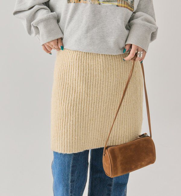  「スパンコールニットスカート」|スカート|