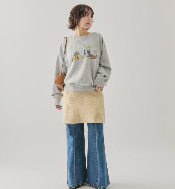  「スパンコールニットスカート」|スカート|