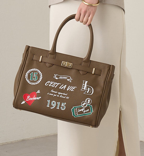  「【GALENA】ベルトトートバッグ」|トートバッグ|ブラウン