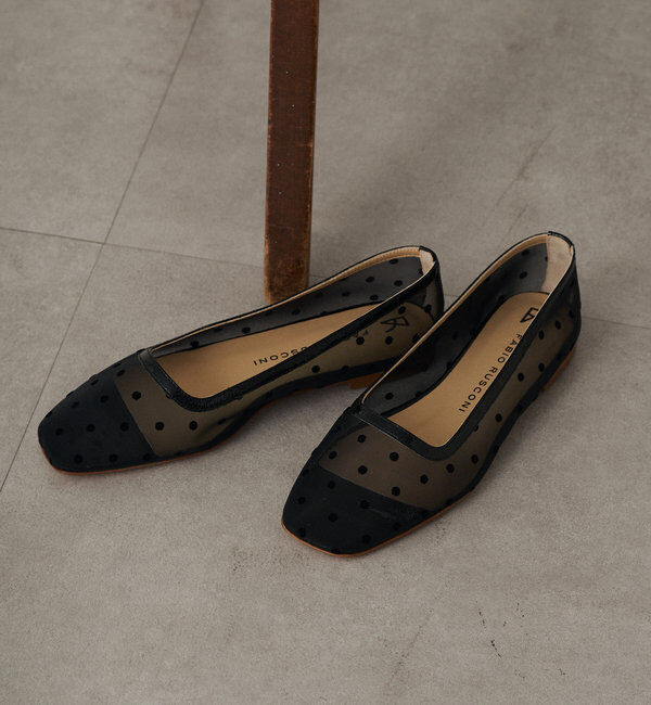  「【FABIO RUSCONI/ファビオルスコーニ】 シアードットパンプス」|ロングブーツ|ブラック