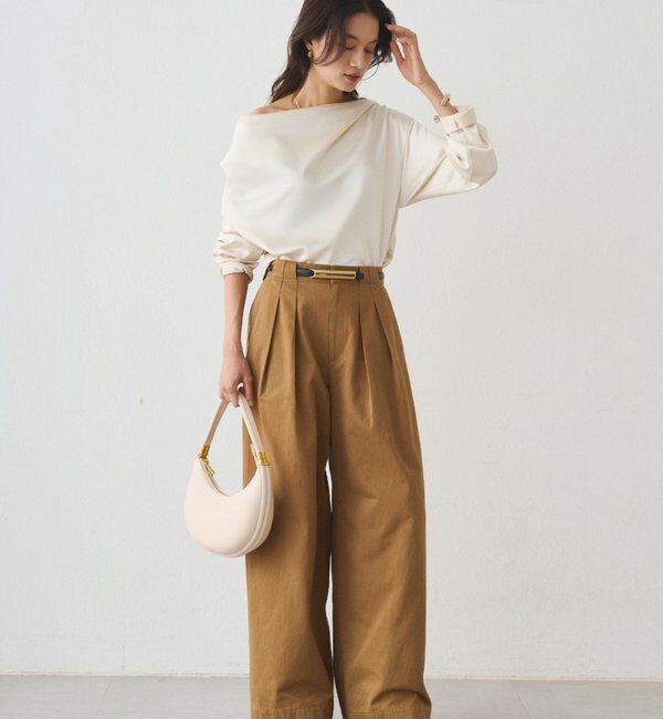  「チノベルトタックパンツ」|チノ|